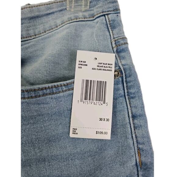 Buffalo David Bitton~Men's 30×30~ Blue Slim Stretch Jeans ASH-X Zip Fly $109 NWT - Picture 2 of 16